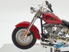 XE MÔ HÌNH HARLEY DAVIDSON 2004 FLSTFI Fat Boy 1:18 MAISTO (ĐỎ)