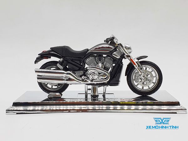 XE MÔ HÌNH HARLEY DAVIDSON 2006 VRSCR Street Rod 1:18 MAISTO (ĐEN)