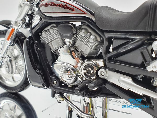 XE MÔ HÌNH HARLEY DAVIDSON 2006 VRSCR Street Rod 1:18 MAISTO (ĐEN)