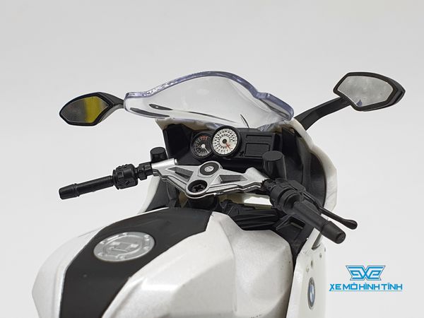 XE MÔ HÌNH BMW K1300S 1:10 WELLY (TRẮNG)