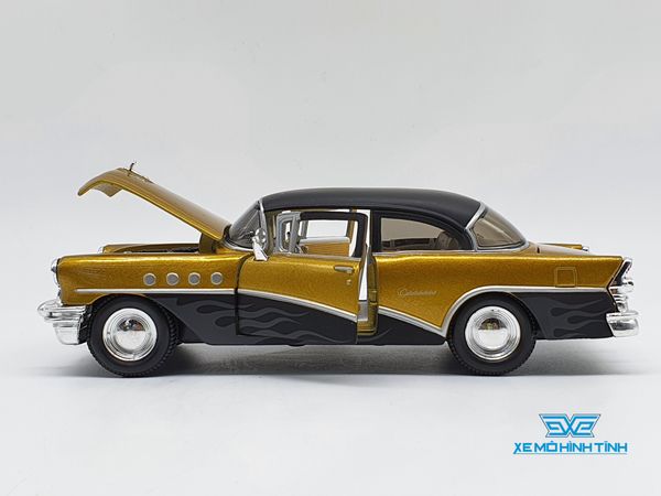 XE MÔ HÌNH BUICK CENTURY 1955 1:24 MAISTO (GOLD)