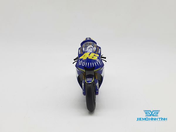 XE MÔ HÌNH YAMAHA YZR R1 VALENTINO ROSSI MOTOGP DONINGTON 2005 + FIGURE 1:12 MINICHAMPS (XANH DƯƠNG #46)