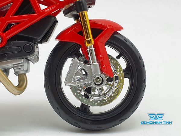 XE MÔ HÌNH DUCATI MONSTER 696 1:12 MAISTO (ĐỎ)