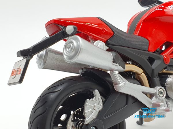 XE MÔ HÌNH DUCATI MONSTER 696 1:12 MAISTO (ĐỎ)