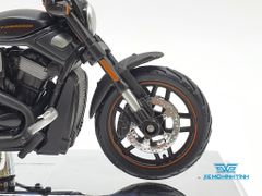 XE MÔ HÌNH HARLEY DAVIDSON 2012 VRSCDX NIGHT ROD SPECIAL 1:18( ĐEN VIỀN CAM ) MAISTO