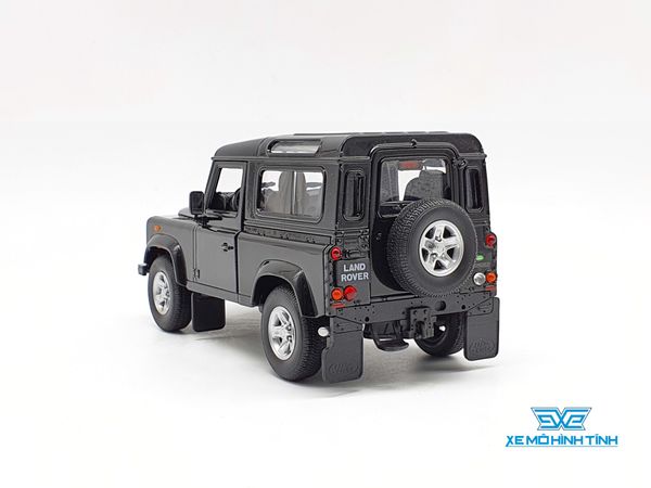 XE MÔ HÌNH LAND ROVER DEFENDER 1:24 WELLY (ĐEN)