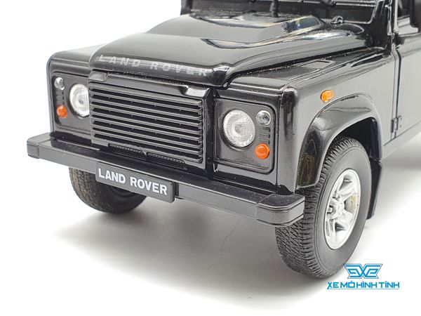 XE MÔ HÌNH LAND ROVER DEFENDER 1:24 WELLY (ĐEN)