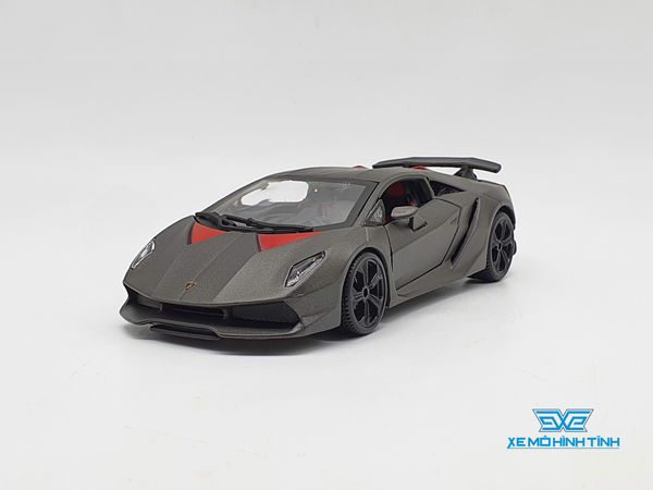 XE MÔ HÌNH LAMBORGHINI SESTO ELEMENTO 1:24 BBURAGO (XÁM)