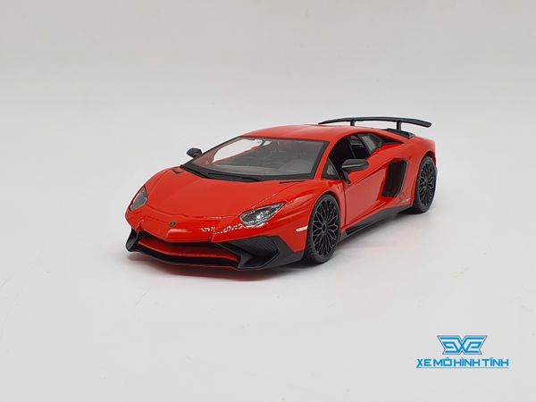 XE MÔ HÌNH LAMBORGHINI AVENTADOR LP 750-4 SV 1:24 BBURAGO (ĐỎ)