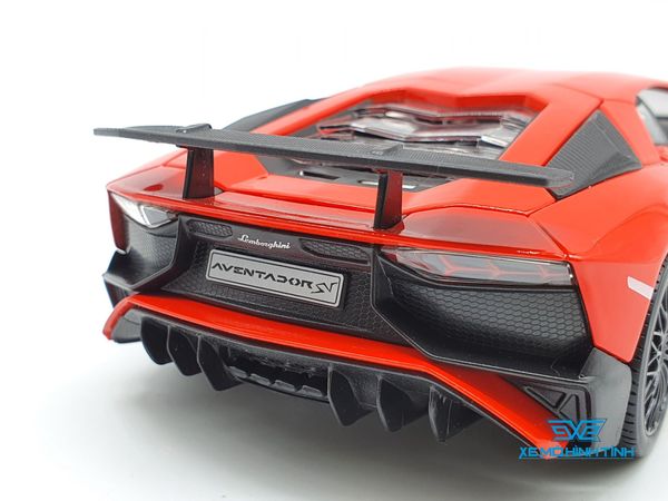 XE MÔ HÌNH LAMBORGHINI AVENTADOR LP 750-4 SV 1:24 BBURAGO (ĐỎ)