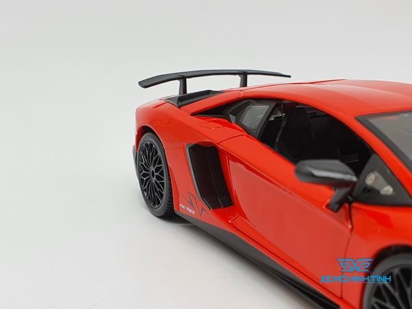 XE MÔ HÌNH LAMBORGHINI AVENTADOR LP 750-4 SV 1:24 BBURAGO (ĐỎ)