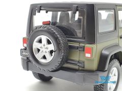 XE MÔ HÌNH JEEP WRANGLER UNLIMITED 2015 1:24 MAISTO (XANH QUÂN ĐỘI)