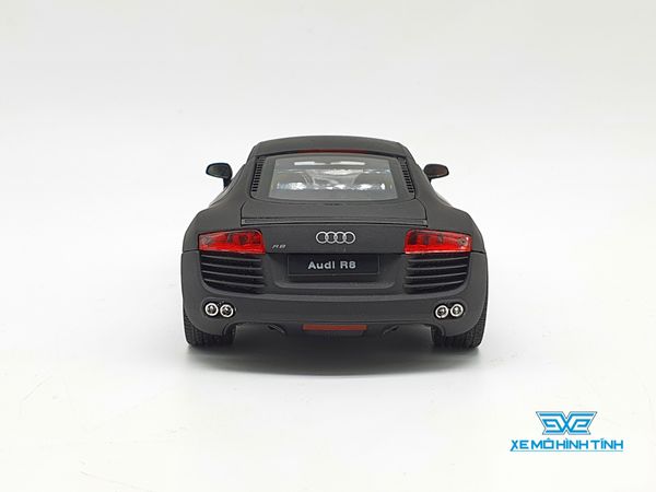 XE MÔ HÌNH AUDI R8 1:24 WELLY (ĐEN)