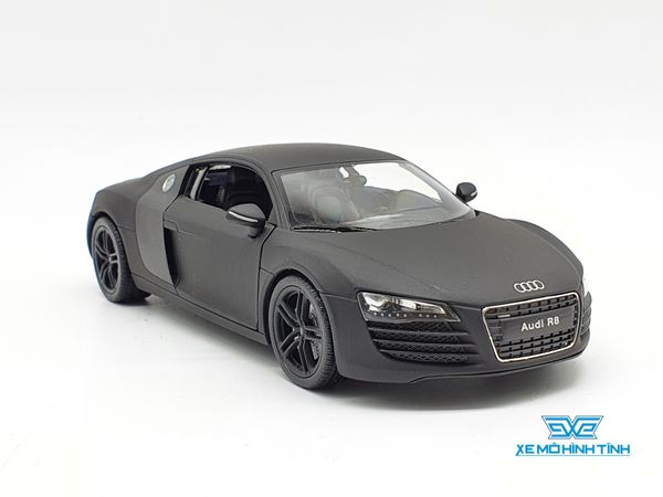 XE MÔ HÌNH AUDI R8 1:24 WELLY (ĐEN)