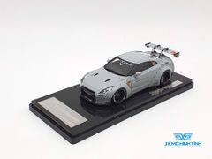 XE MÔ HÌNH NISSAN GTR R35 LB WORKS LIBERTY WALK 1:43 ONE MODEL (XÁM TRO)