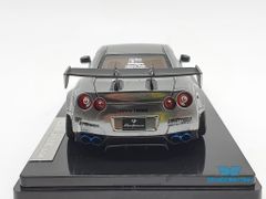 XE MÔ HÌNH NISSAN GTR R35 LB WORKS LIBERTY WALK 1:43 ONE MODEL (CHROME)