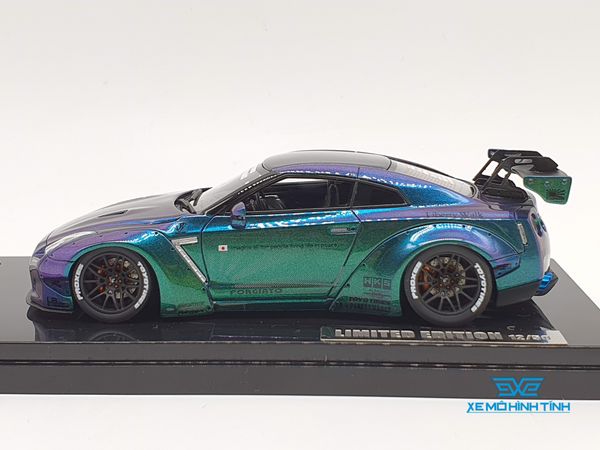 XE MÔ HÌNH NISSAN GTR R35 LB WORKS LIBERTY WALK 1:43 ONE MODEL (ANDROMEDA)