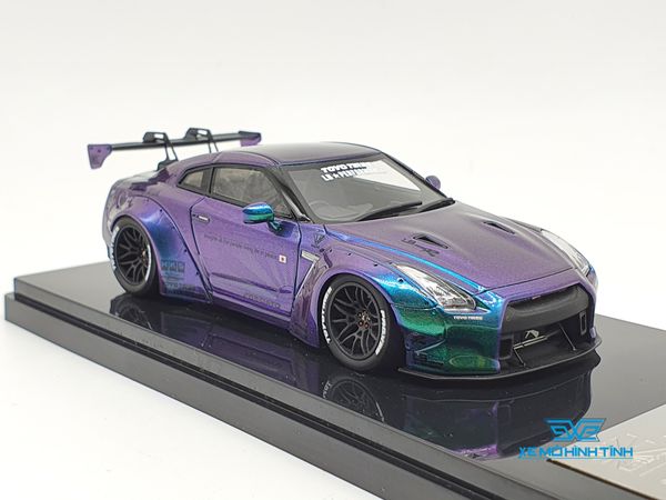 XE MÔ HÌNH NISSAN GTR R35 LB WORKS LIBERTY WALK 1:43 ONE MODEL (ANDROMEDA)