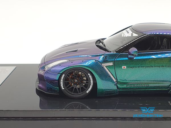 XE MÔ HÌNH NISSAN GTR R35 LB WORKS LIBERTY WALK 1:43 ONE MODEL (ANDROMEDA)