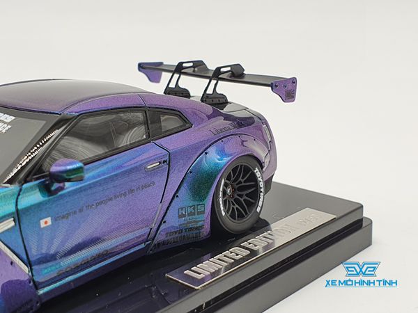 XE MÔ HÌNH NISSAN GTR R35 LB WORKS LIBERTY WALK 1:43 ONE MODEL (ANDROMEDA)