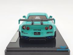 XE MÔ HÌNH NISSAN GTR R35 LB WORKS LIBERTY WALK 1:43 ONE MODEL (TIFANY BLUE)