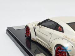 XE MÔ HÌNH NISSAN GTR R35 LB WORKS LIBERTY WALK 1:43 ONE MODEL (PEARL WHITE)