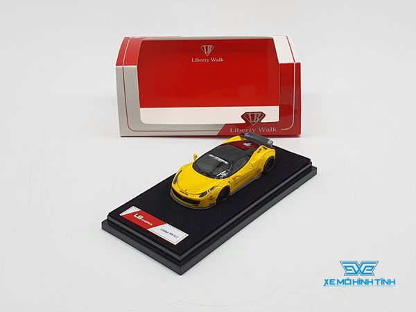 Xe Mô Hình LB Performance Ferrari 458 1:64 Liberty Walk Limited 999pcs ( Vàng)