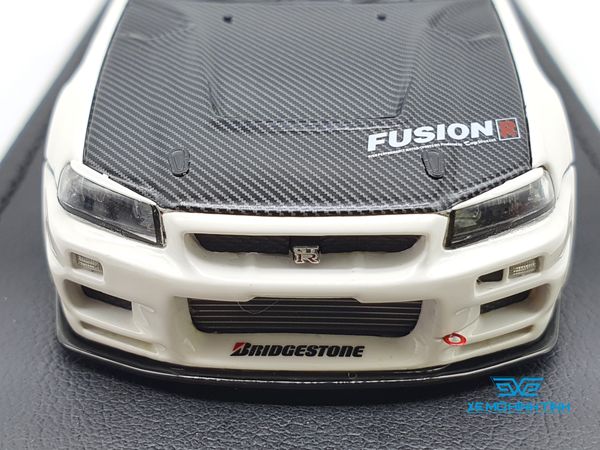 Xe Mô Hình Top Secret GT-R (BNR34) 1:43 Ignition Model ( Trắng )