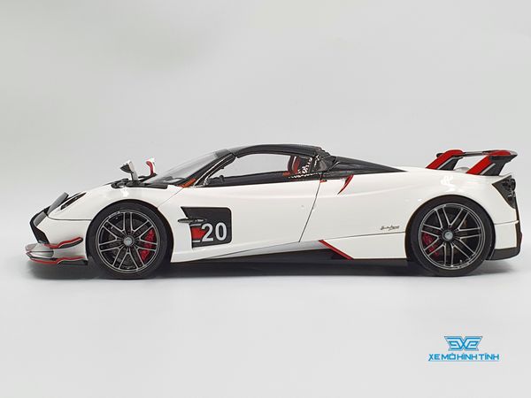 Xe Mô Hình Pagani Huayra Roadster BC 1:18 LCD Model ( Trắng )