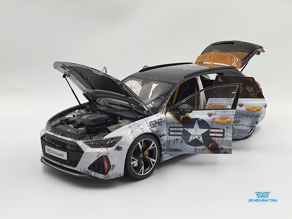 Xe Mô Hình Audi RS6 Avant F14 Jolly Rogers Limited Edition of 199 PCS 1:18 NSL Model ( Xám )