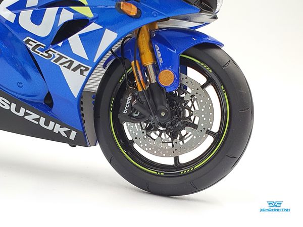 Xe Mô Hình Suzuki GSX-R1000R 1:12 LCD Model ( Xanh )