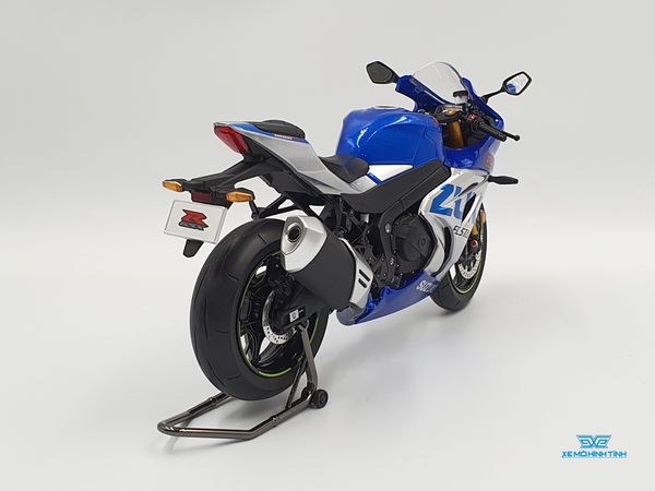 Xe Mô Hình Suzuki GSX-R1000R 1:12 LCD Model ( Bạc Xanh )