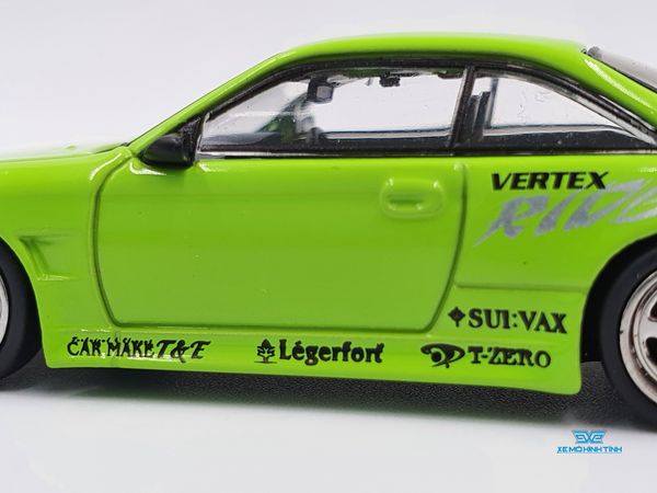 Xe Mô Hình Vertex Silvia S14 1:64 Tarmac Works ( Xanh Lá )