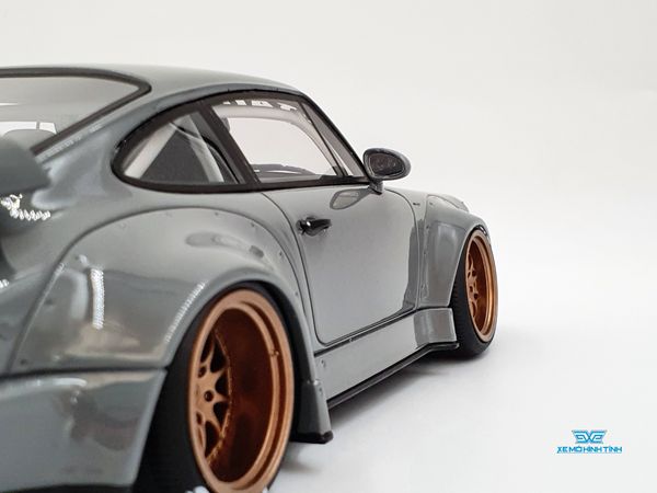 Xe Mô Hình Porsche RWB Akiba 1:18 GTSpirit ( Xám )