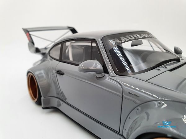 Xe Mô Hình Porsche RWB Akiba 1:18 GTSpirit ( Xám )