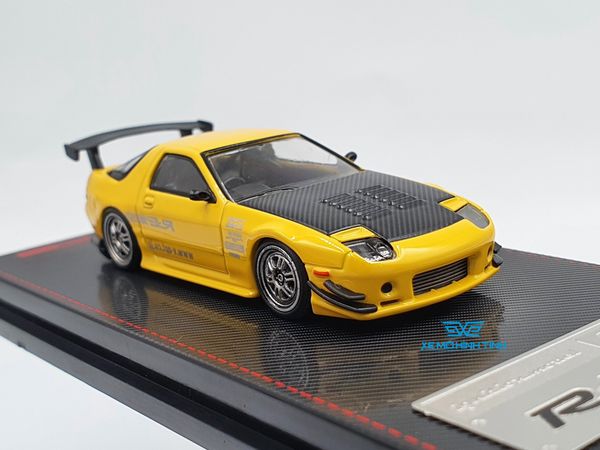 Xe Mô Hình Mazda RX-7 (FC3S) RE Amemiya 1:64 Ignitiom Model (Vàng)