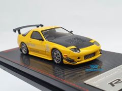 Xe Mô Hình Mazda RX-7 (FC3S) RE Amemiya 1:64 Ignitiom Model (Vàng)