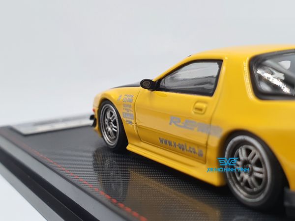 Xe Mô Hình Mazda RX-7 (FC3S) RE Amemiya 1:64 Ignitiom Model (Vàng)