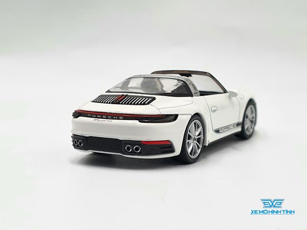 Xe Mô Hình Porsche 911 Targa 4S 1:64 MiniGT (Trắng)