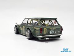 Xe Mô Hình Datsun Kaido 510 Wagon 1:64 Kaido House / MiniGT (Xanh Lá)