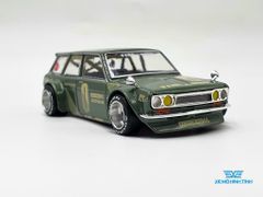 Xe Mô Hình Datsun Kaido 510 Wagon 1:64 Kaido House / MiniGT (Xanh Lá)