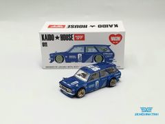 Xe Mô Hình Datsun Kaido 510 Wagon 1:64 Kaido House / MiniGT (Xanh Dương)