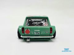 Xe Mô Hình Datsun Kaido 510 Wagon Hanami V2 1:64 Kaido House / MiniGT (Xanh Lá)