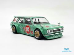 Xe Mô Hình Datsun Kaido 510 Wagon Hanami V2 1:64 Kaido House / MiniGT (Xanh Lá)