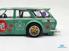 Xe Mô Hình Datsun Kaido 510 Wagon Hanami V2 1:64 Kaido House / MiniGT (Xanh Lá)