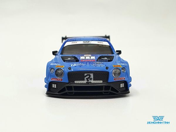 Xe Mô Hình Bentley Continental GT3 #11 Team Parker 2020 Total 24 Hrs of Spa RHD 1:64 MiniGT( Xanh )