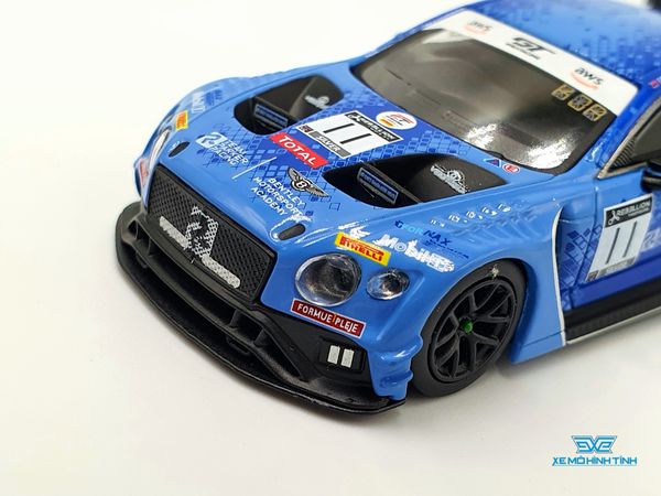 Xe Mô Hình Bentley Continental GT3 #11 Team Parker 2020 Total 24 Hrs of Spa RHD 1:64 MiniGT( Xanh )