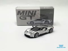 Xe Mô Hình Ford GT Ingot Silver LHD 1:64 MiniGT( Bạc )