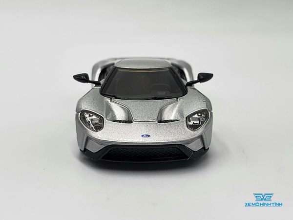 Xe Mô Hình Ford GT Ingot Silver LHD 1:64 MiniGT( Bạc )