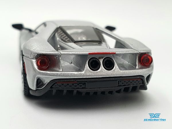 Xe Mô Hình Ford GT Ingot Silver LHD 1:64 MiniGT( Bạc )